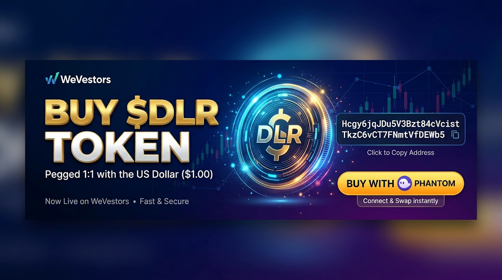 Buy $DLR token — now live on WeVestors